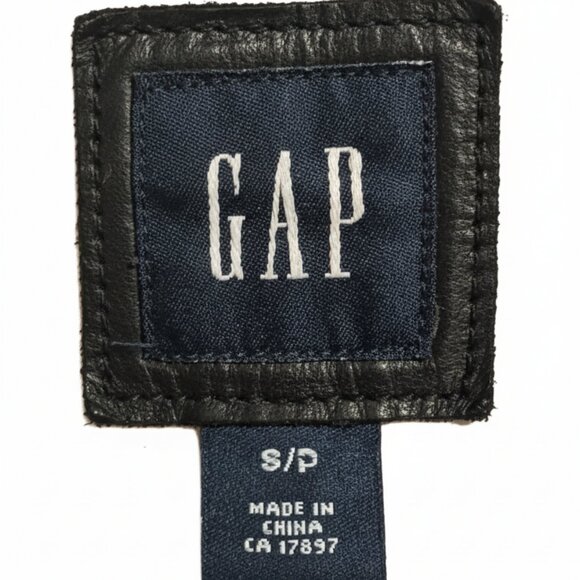 🔥 GAP Genuine Leather Moto Jacket – Belted – Women's Size (S/P) - Picture 5 of 6